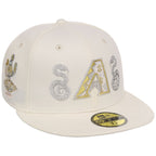 Arizona Diamondbacks Phoenix Crown the City New Era 59FIFTY (Chrome/Chrome)