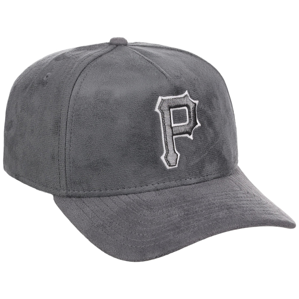 Pittsburgh Pirates MLB Gray x Suede FASHION CORE New Era 9FORTY A-Frame