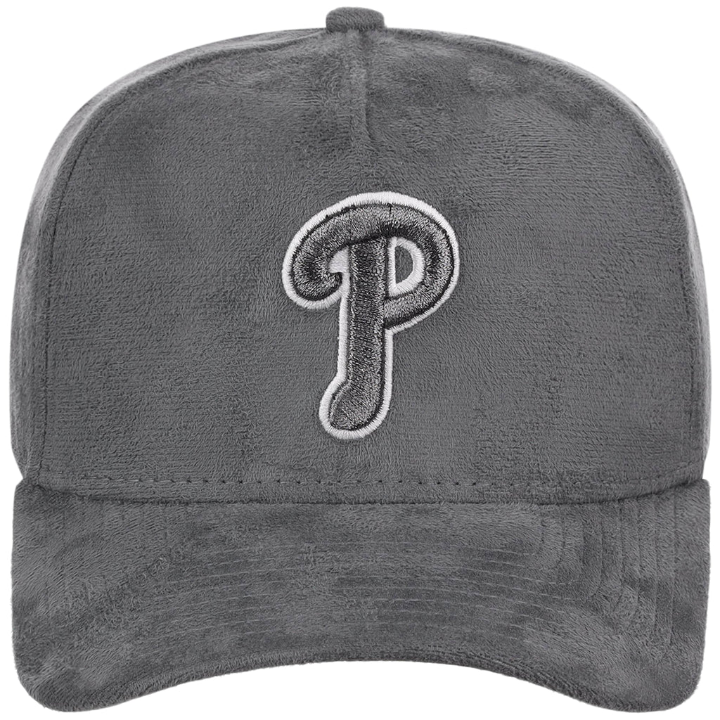 Philadelphia Phillies MLB Gray x Suede FASHION CORE New Era 9FORTY A-Frame
