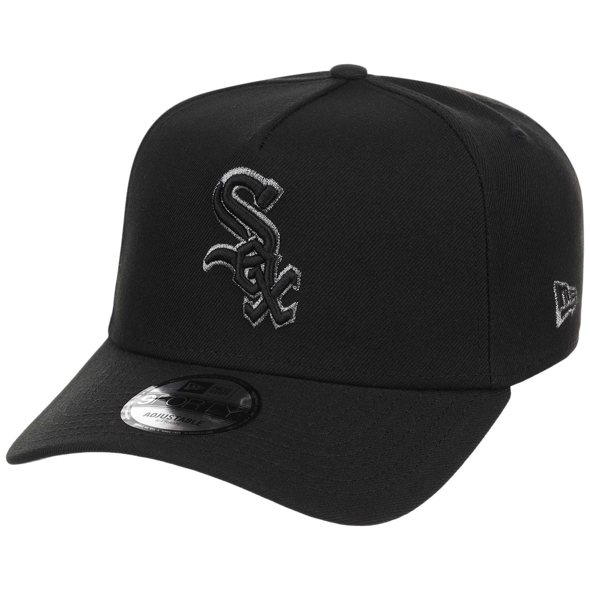 Chicago White Sox MLB Black x Pewter FASHION CORE New Era 9FORTY A-Frame