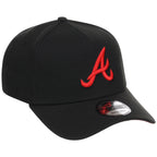 Atlanta Braves MLB Black x Red FASHION CORE New Era 9FORTY A-Frame