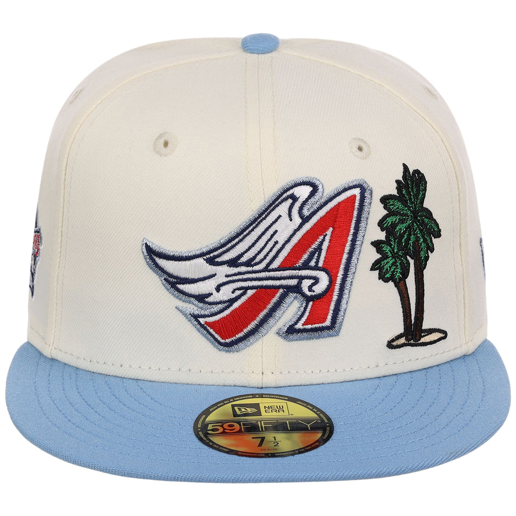 Anaheim Angels Crown the City New Era 59FIFTY Palm Tree (Chrome/Sky/Gray)