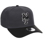 New York Mets MLB Graphite x Black FASHION CORE New Era 9FORTY A-Frame