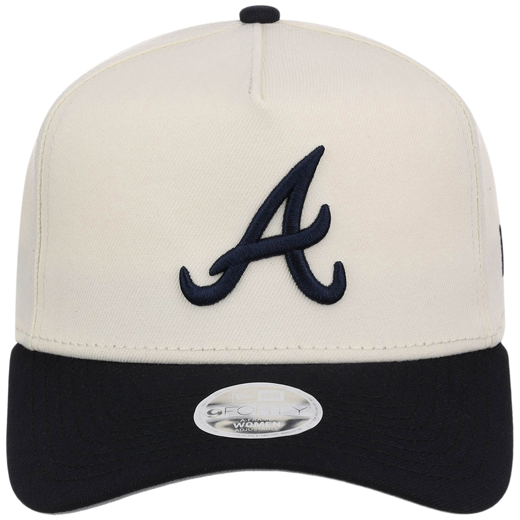 Atlanta Braves Women's New Era 9FORTY Chrome OTC A-Frame