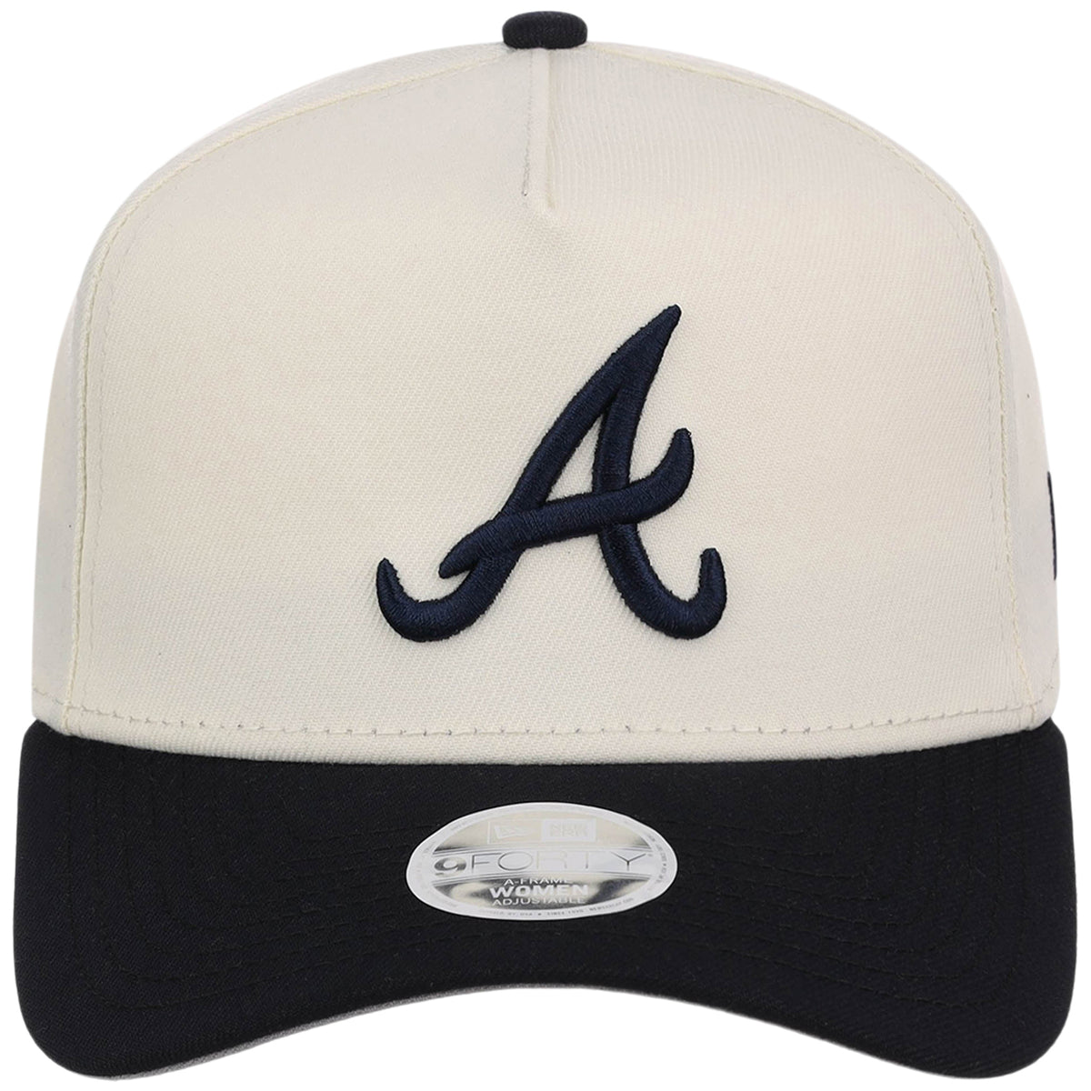 Atlanta Braves Women's New Era 9FORTY Chrome OTC A-Frame