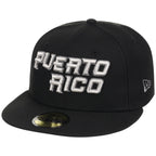 Puerto Rico Crown the Country New Era 59FIFTY (Black/Black)