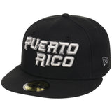 Puerto Rico Crown the Country New Era 59FIFTY (Black/Black)