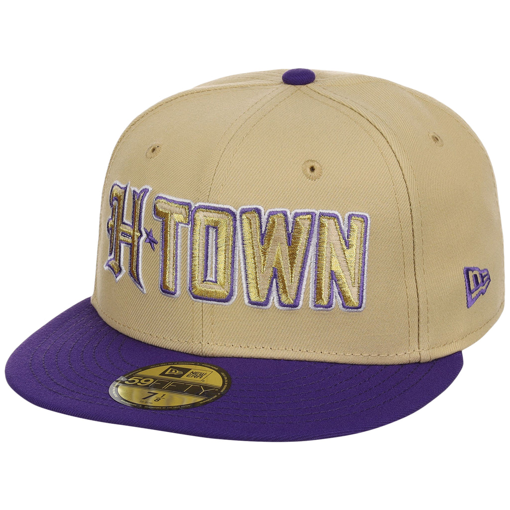 Houston Texans Side A: Track One New Era 59FIFTY (Gold/Purple)