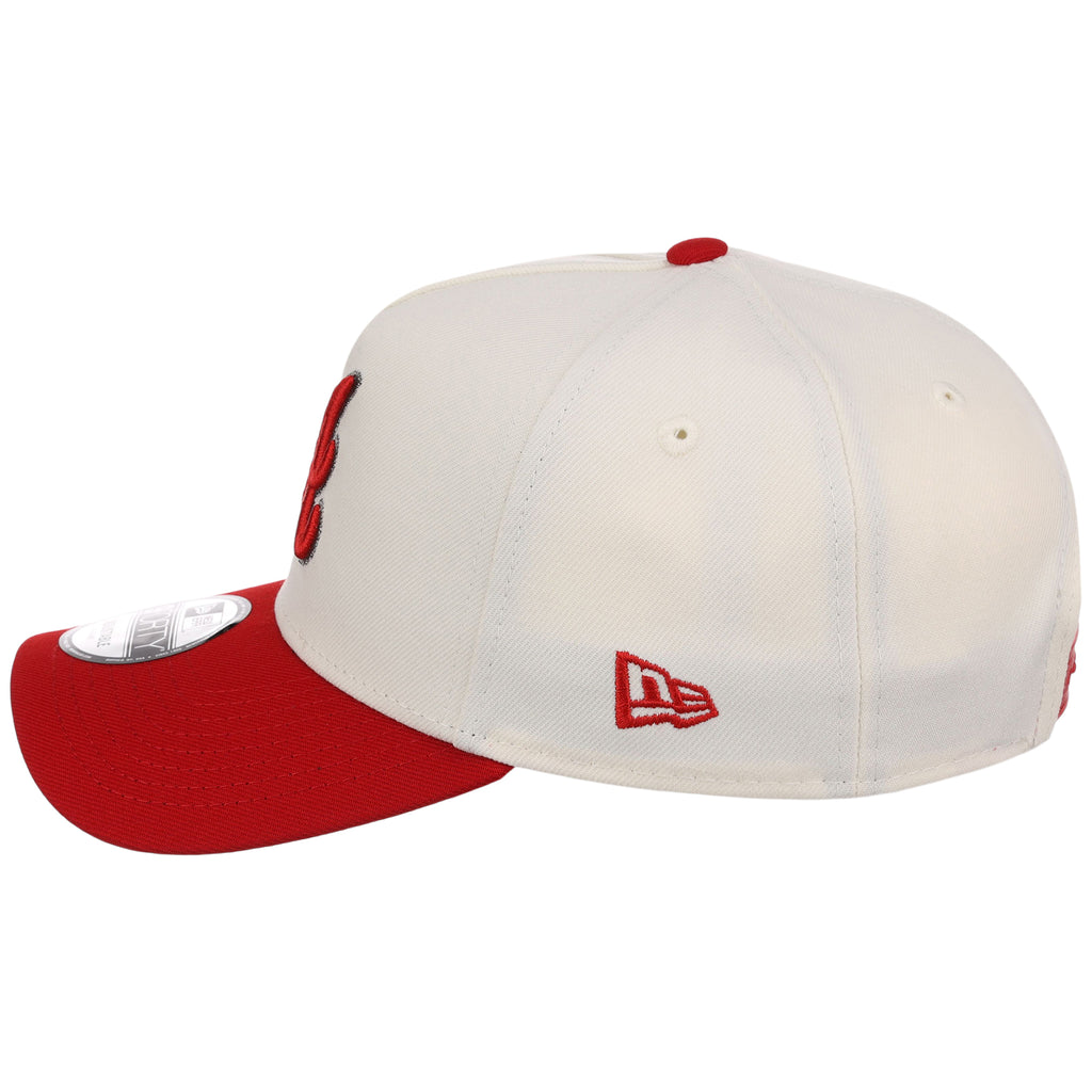 Atlanta Braves MLB Chrome x Red FASHION CORE New Era 9FORTY A-Frame