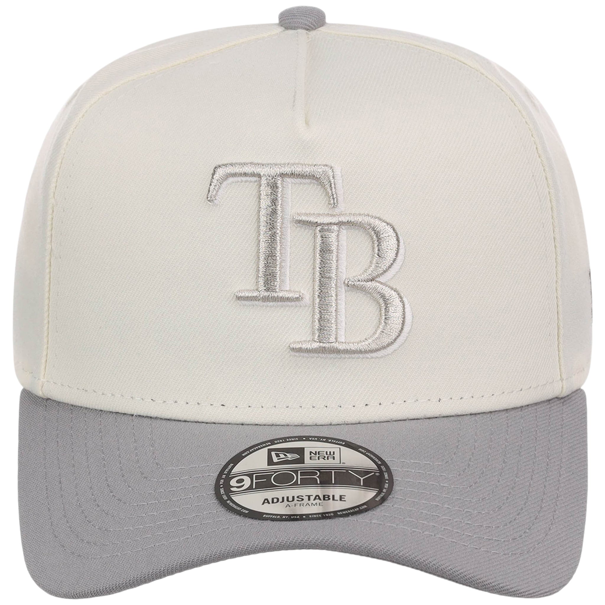 Tampa Bay Rays MLB Chrome x Gray FASHION CORE New Era 9FORTY A-Frame