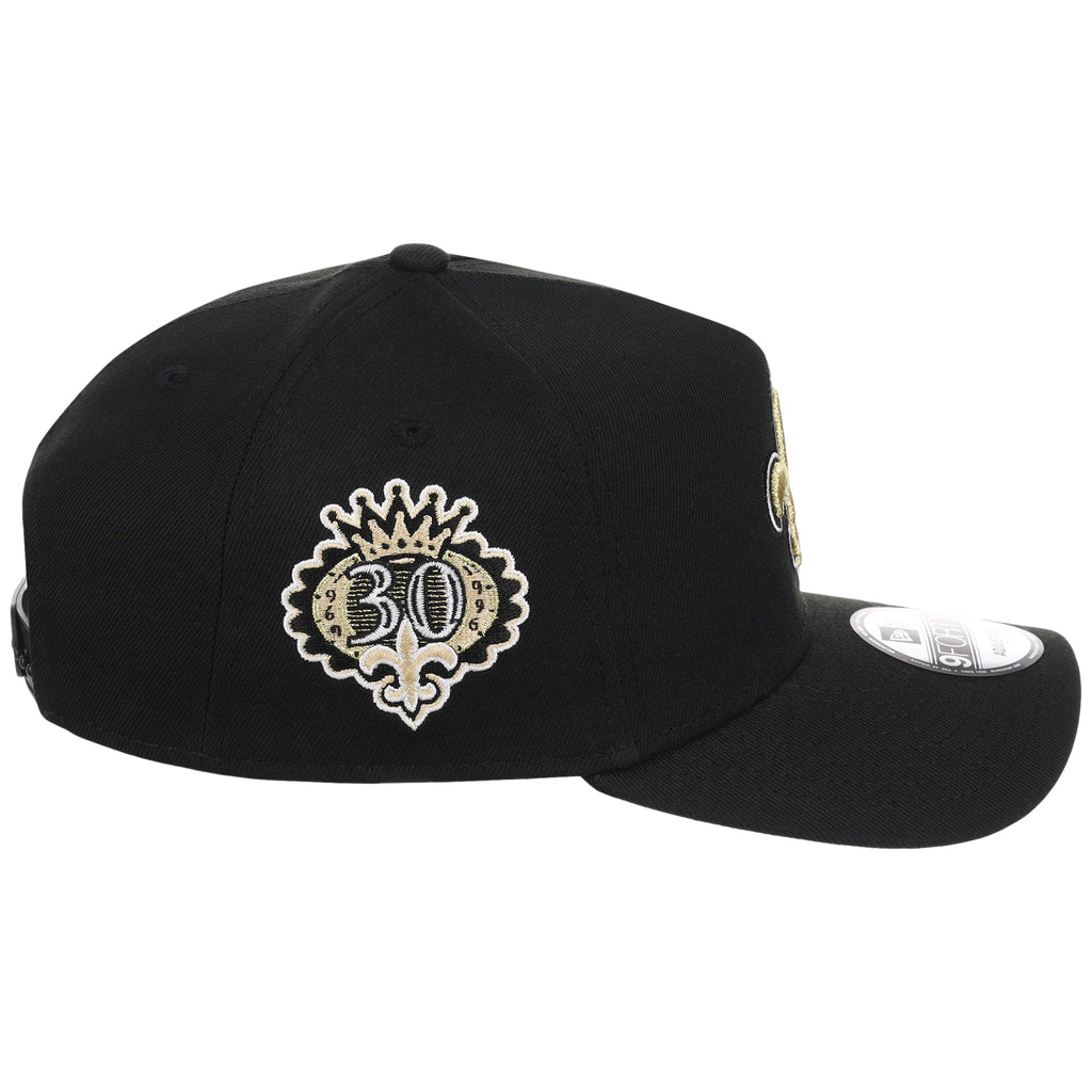 New Orleans Saints NFL Black Dome New Era 9FORTY A-Frame