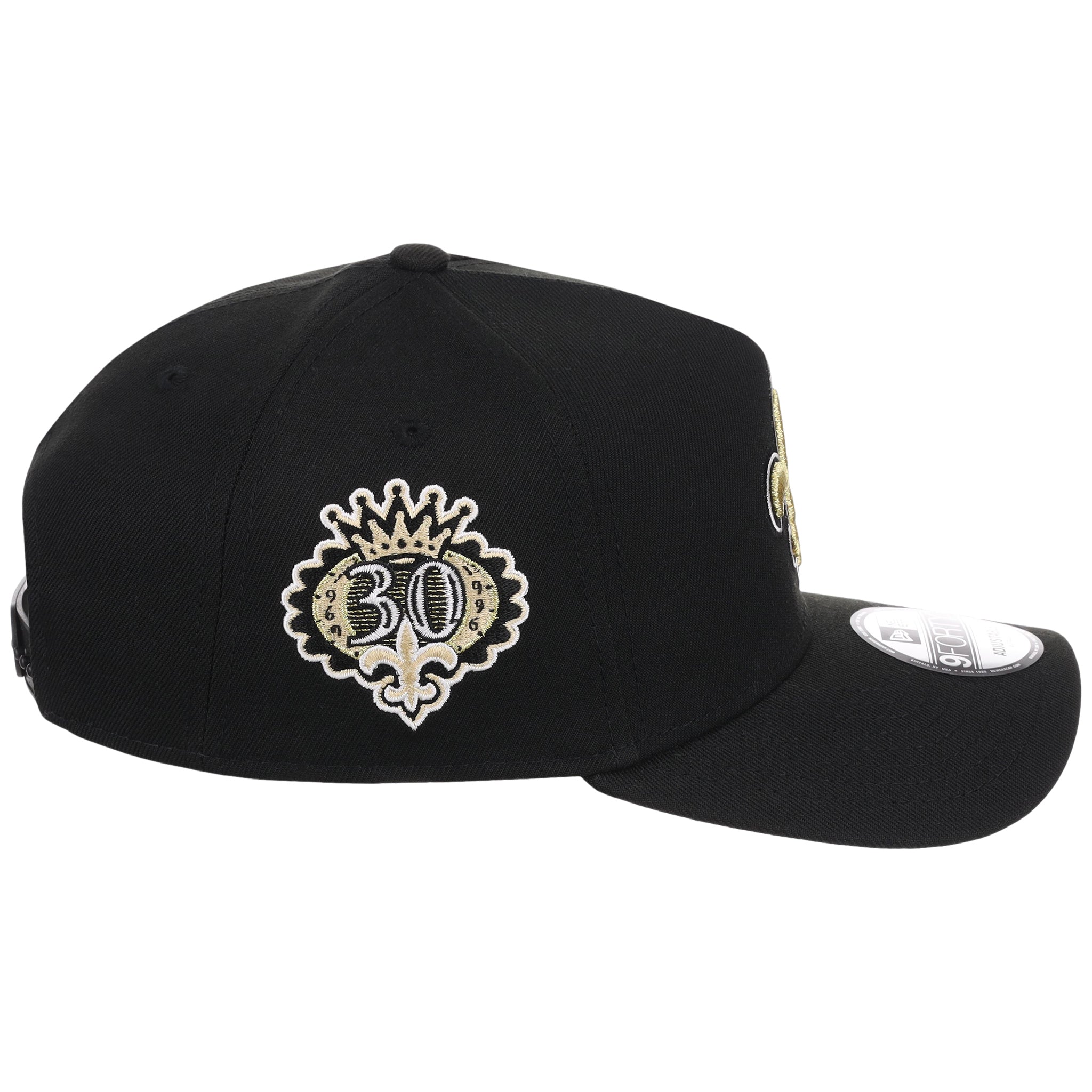 New Orleans Saints NFL Black Dome New Era 9FORTY A-Frame