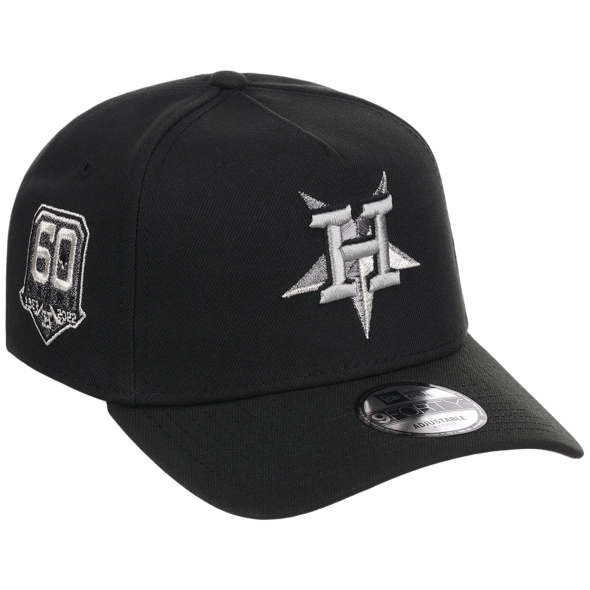 Houston Astros MLB Flipmode 2.0 Liquid Titanium New Era 9FORTY A-Frame (Black/Black/Gray)