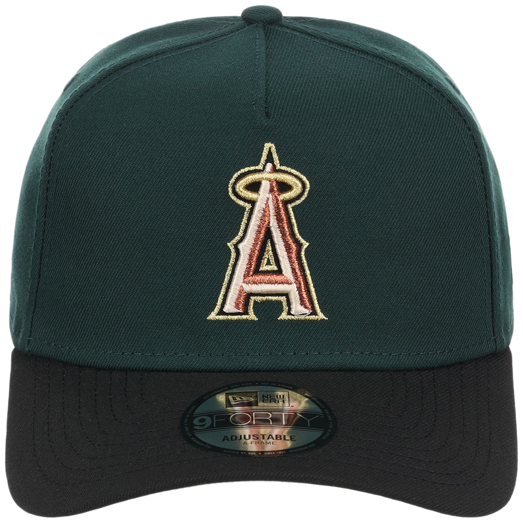 Anaheim Angels MLB Dark Green x Black FASHION CORE New Era 9FORTY A-Frame