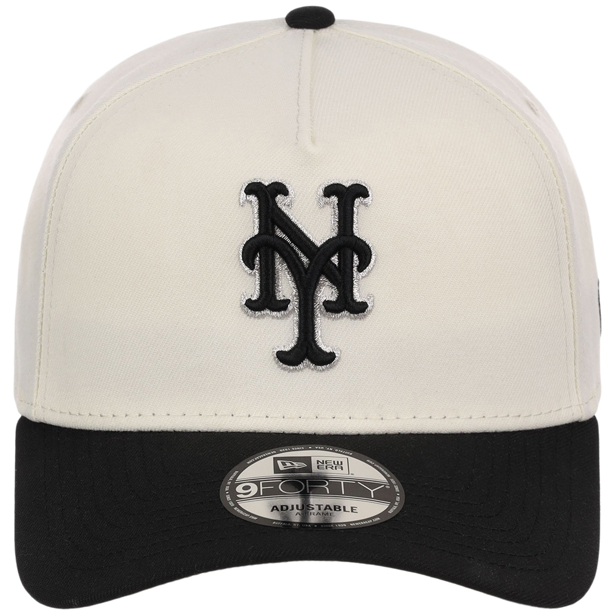 New York Mets MLB Chrome x Black FASHION CORE New Era 9FORTY A-Frame