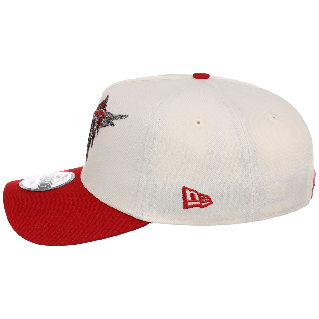 Miami Marlins MLB Chrome x Red FASHION CORE New Era 9FORTY A-Frame