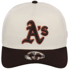 Oakland Athletics MLB Chrome x Burnt Wood FASHION CORE New Era 9FORTY A-Frame