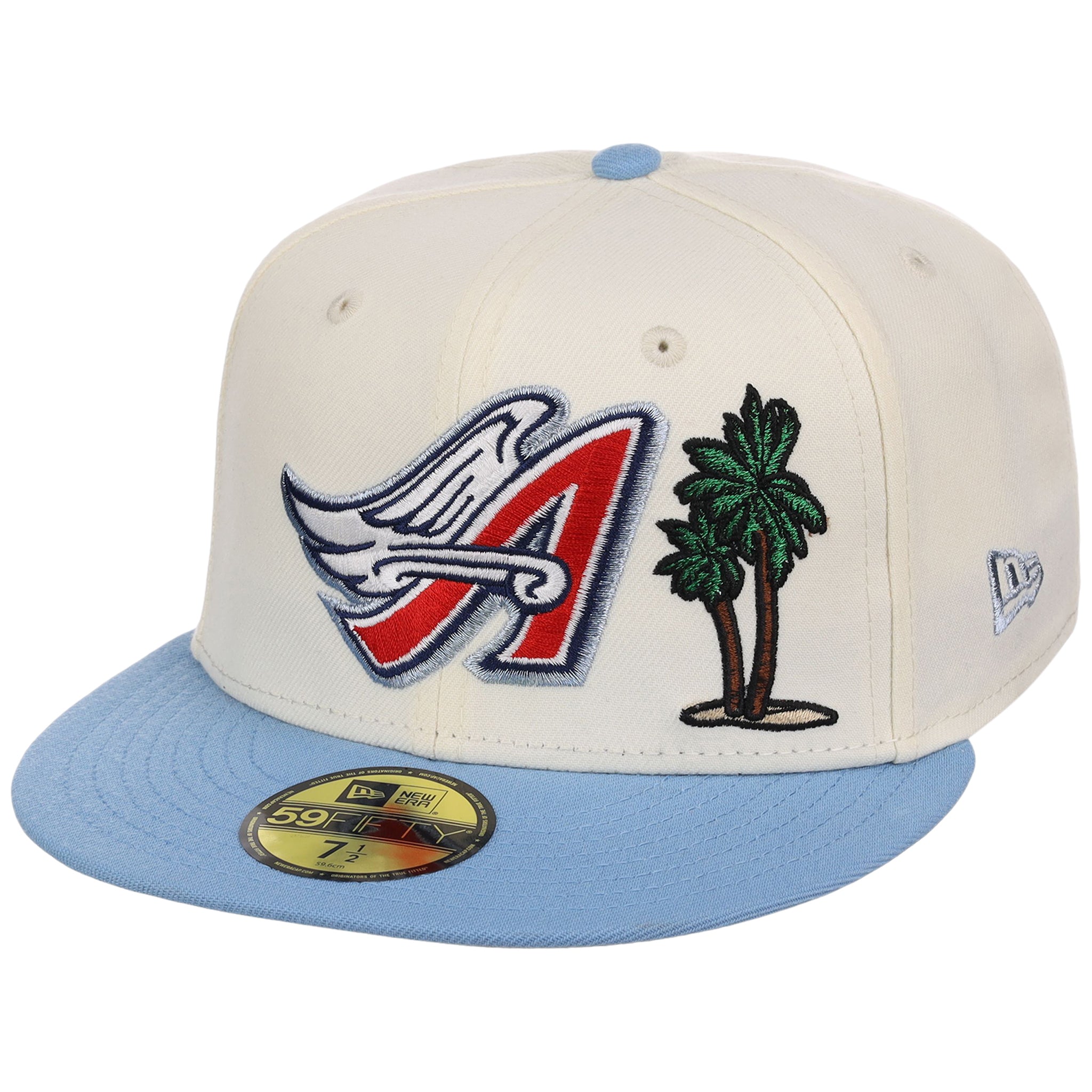 Anaheim Angels Crown the City New Era 59FIFTY Palm Tree (Chrome/Sky/Gray)