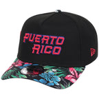 Puerto Rico Crown the Country New Era 9FORTY (Black/Floral)