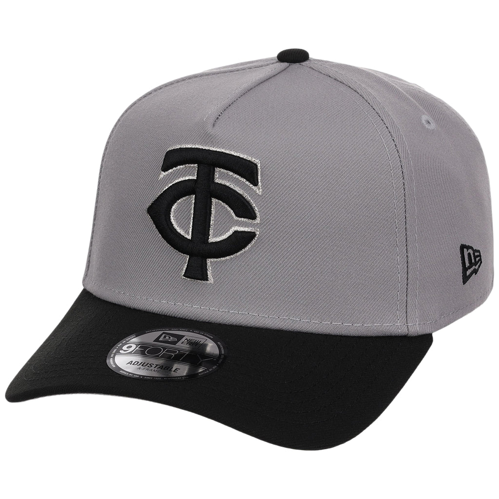 Minnesota Twins MLB Gray x Black FASHION CORE New Era 9FORTY A-Frame