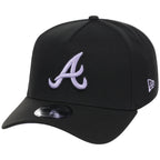 Atlanta Braves MLB Black x Lavender FASHION CORE New Era 9FORTY A-Frame