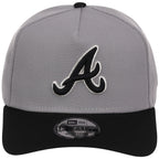 Atlanta Braves MLB Gray x Black FASHION CORE New Era 9FORTY A-Frame