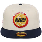 Houston Rockets NBA Chrome OTC New Era 59FIFTY (Chrome/Navy)