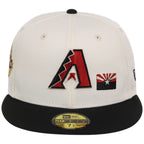 Arizona Diamondbacks Phoenix Crown the City New Era 59FIFTY (Chrome/Black)