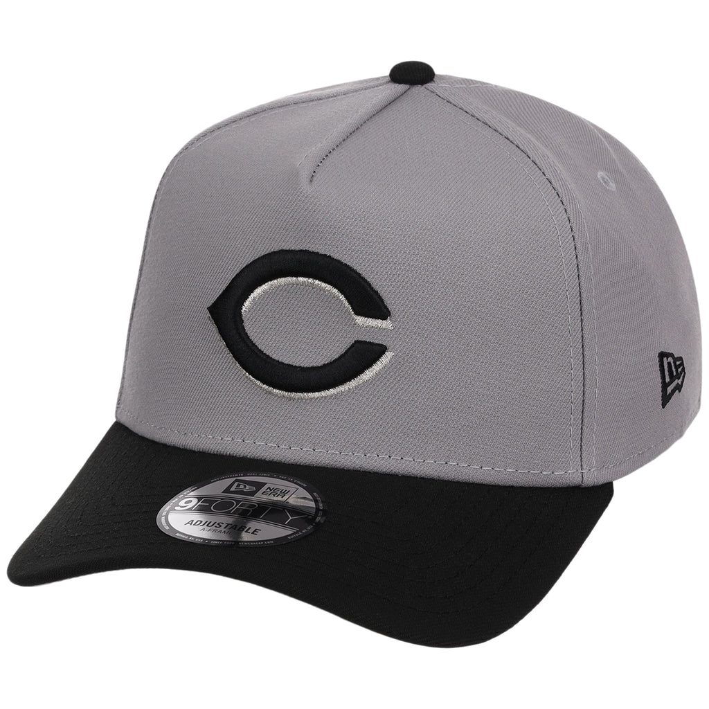 Cincinnati Reds MLB Gray x Black FASHION CORE New Era 9FORTY A-Frame
