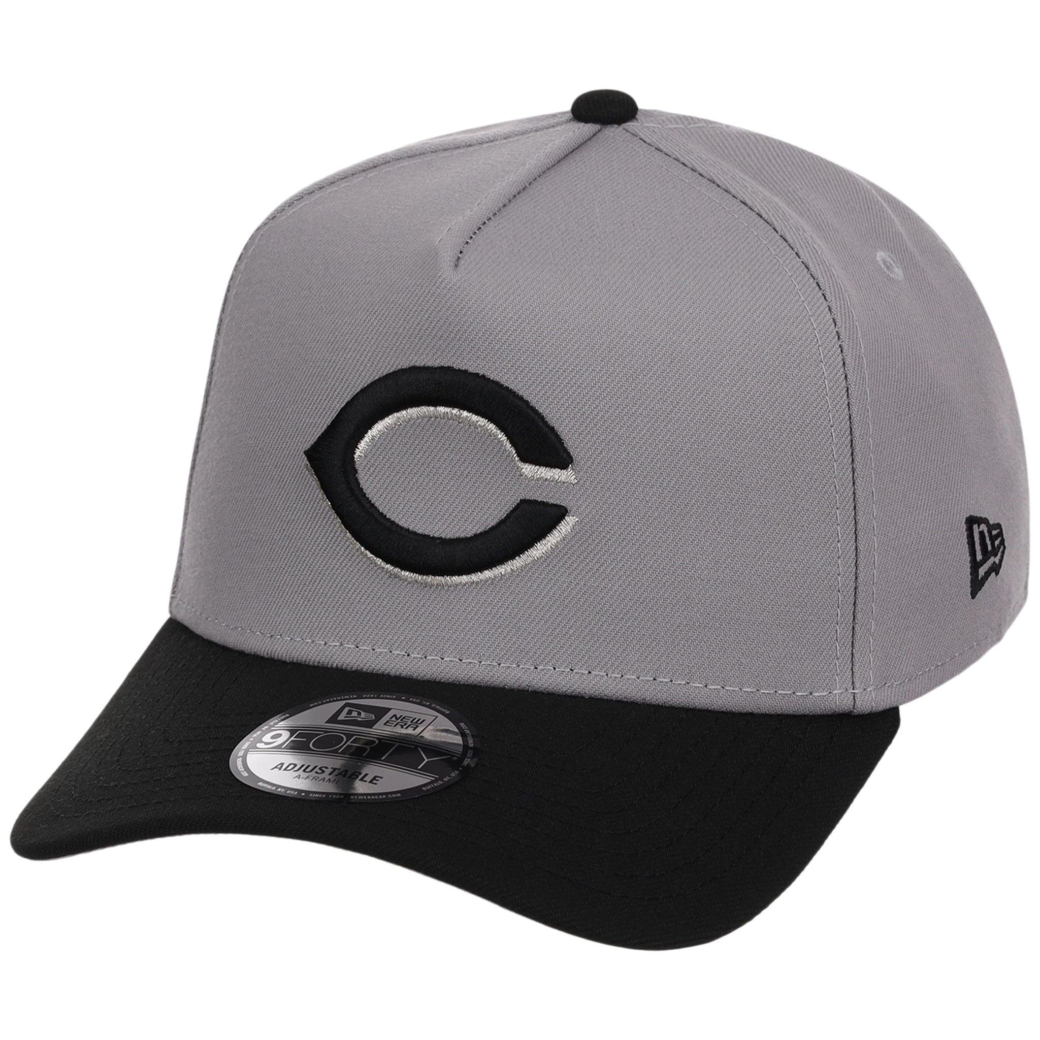 Cincinnati Reds MLB Gray x Black FASHION CORE New Era 9FORTY A-Frame