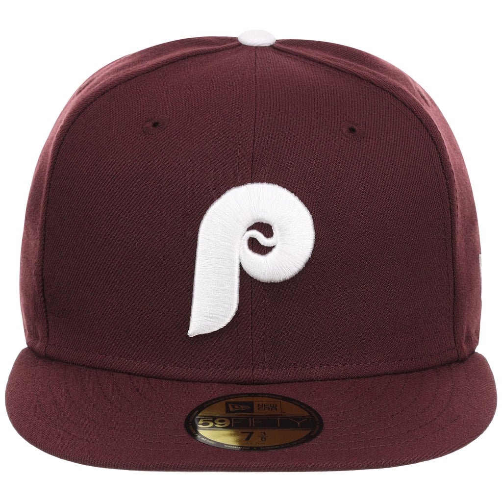 Philadelphia Phillies MLB Cooperstown Authentic Collection New Era 59FIFTY (Maroon/Maroon)