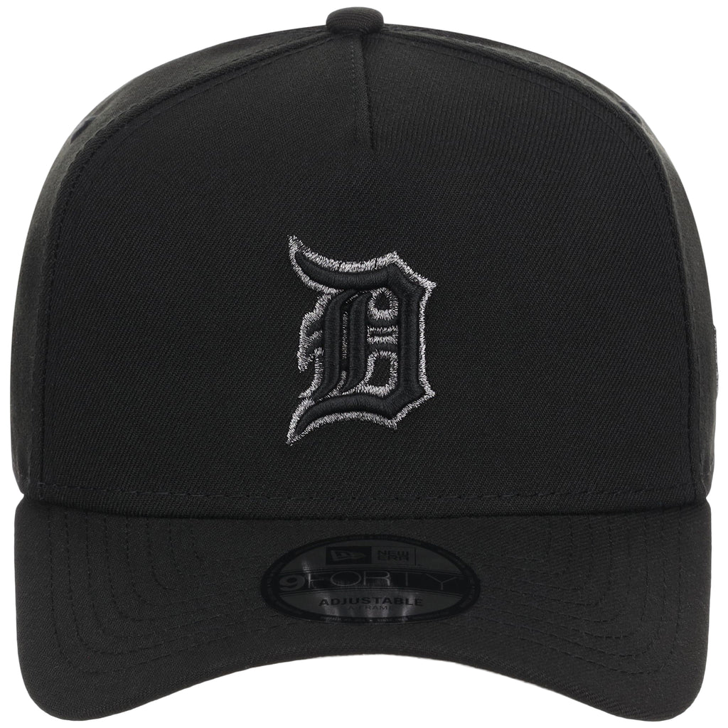 Detroit Tigers MLB Black x Pewter FASHION CORE New Era 9FORTY A-Frame