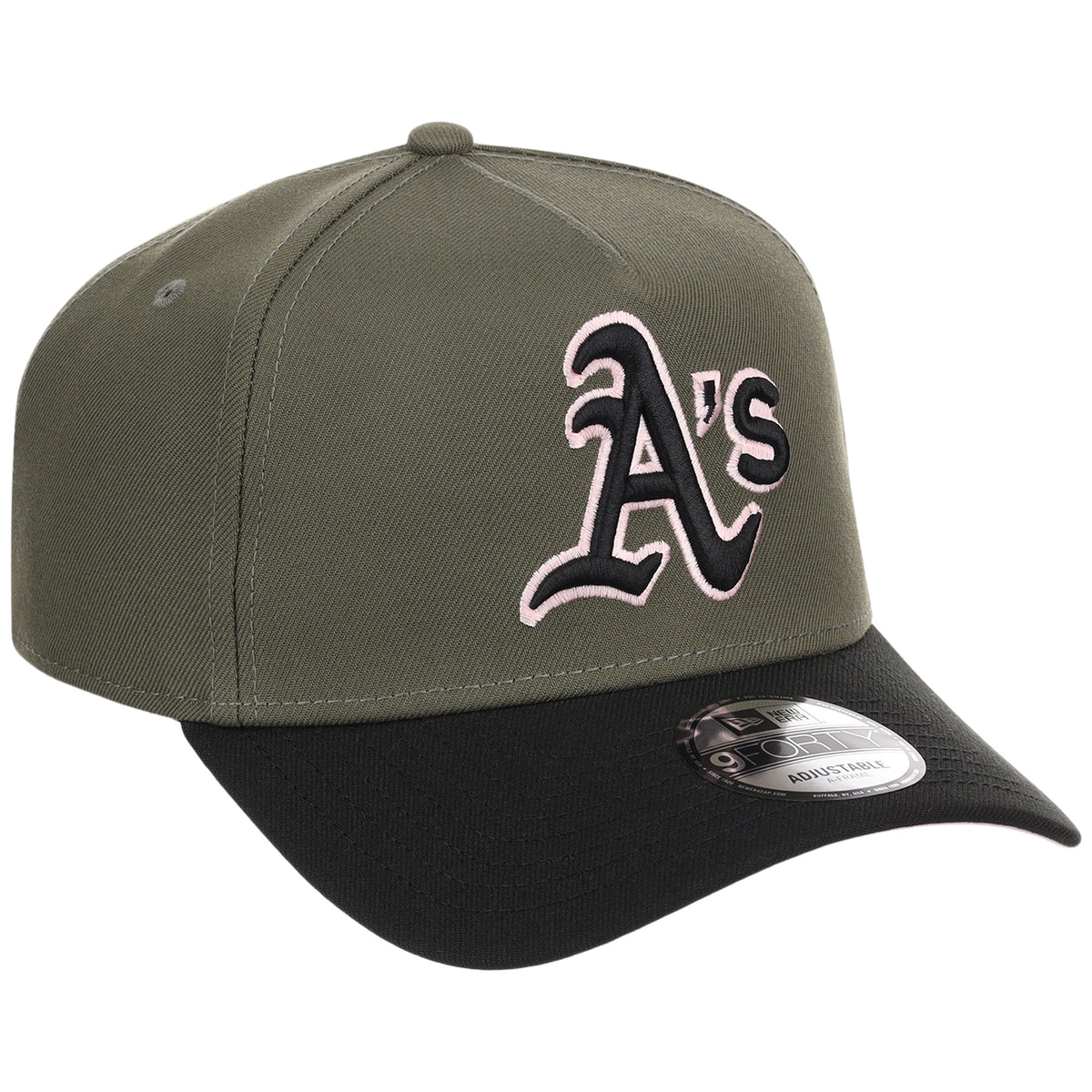 Oakland Athletics MLB Olive x Black & Pink FASHION CORE New Era 9FORTY A-Frame
