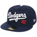 Brooklyn Dodgers Jackie Wordmark #42 (Navy/Navy) - Brooklyn Takeover Variety Pack