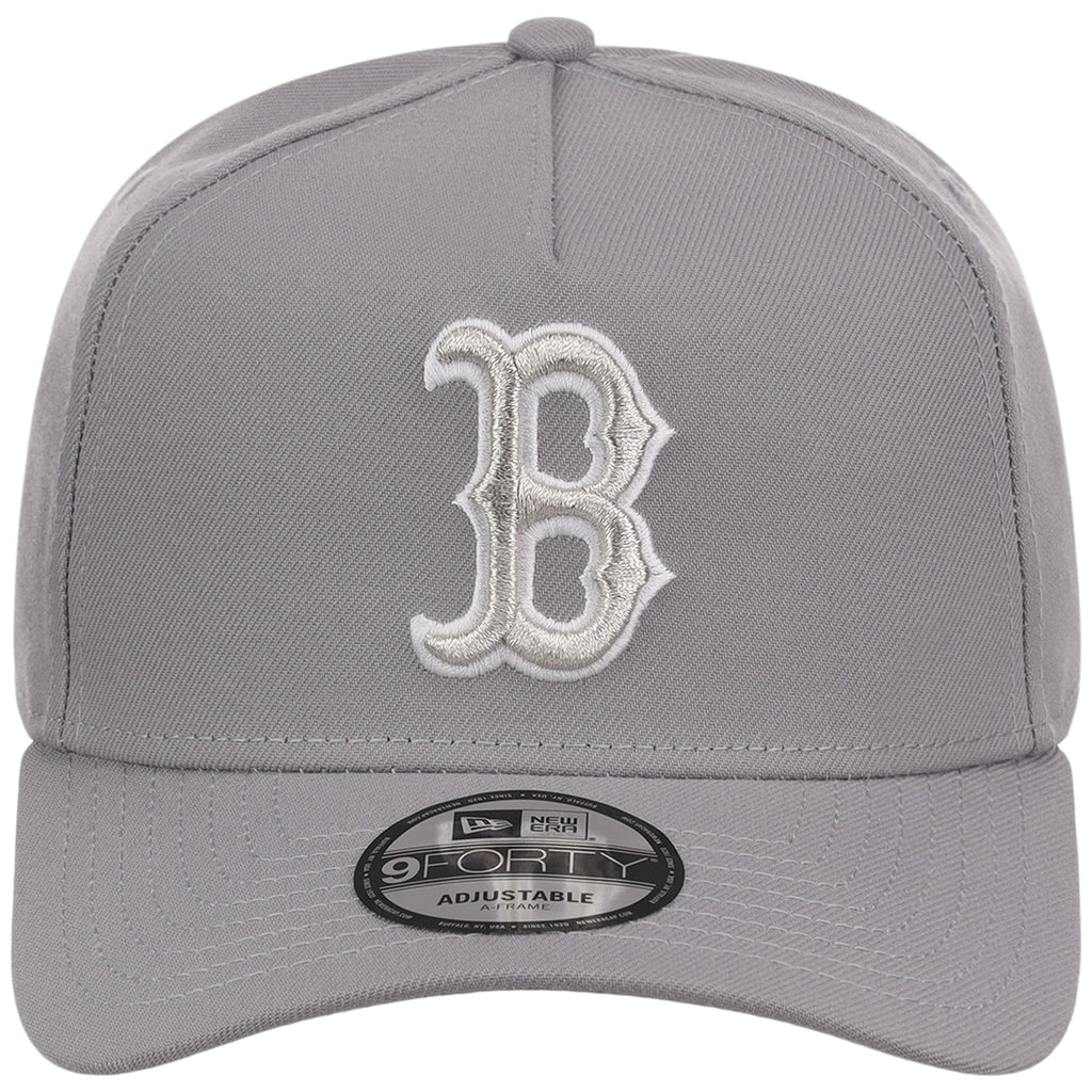 Boston Red Sox MLB Gray x White FASHION CORE New Era 9FORTY A-Frame