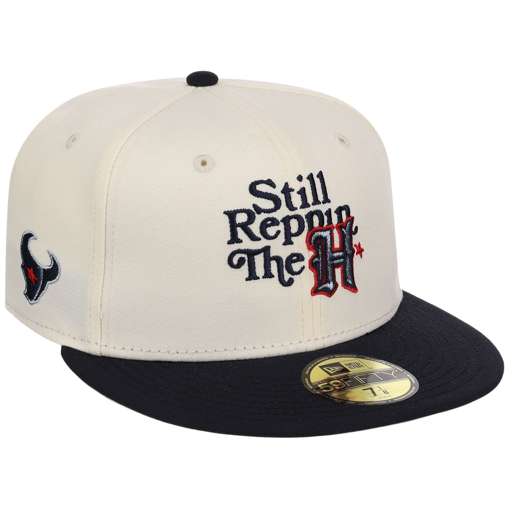 Houston Texans 'Still Reppin' (Chrome/Navy) Houston Crown the City New Era 59FIFTY