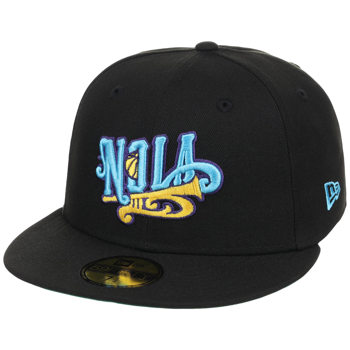 New Orleans Hornets NBA Black Dome New Era 59FIFTY