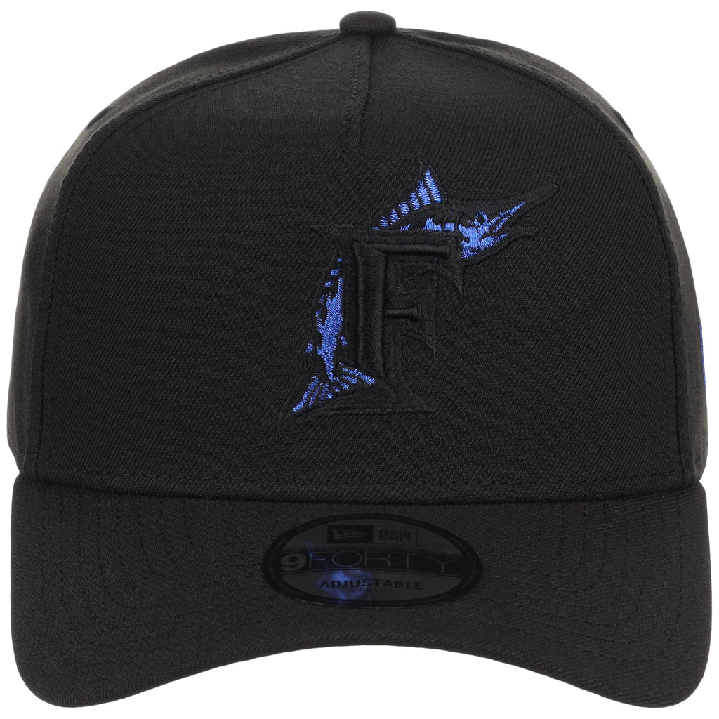 Miami Marlins MLB Black x Royal FASHION CORE New Era 9FORTY A-Frame