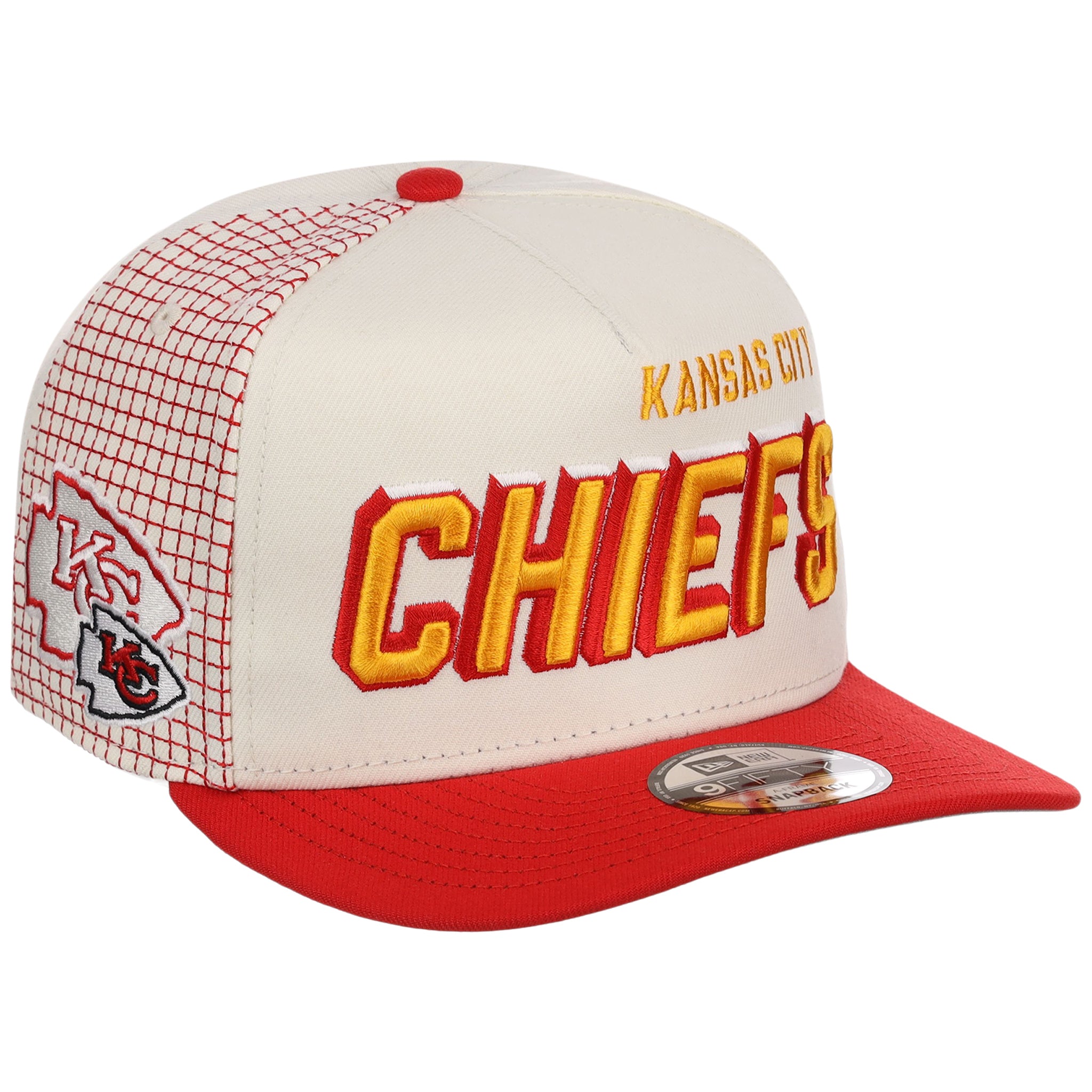 Kansas City Chiefs NFL Gridlock New Era 9FIFTY A-Frame