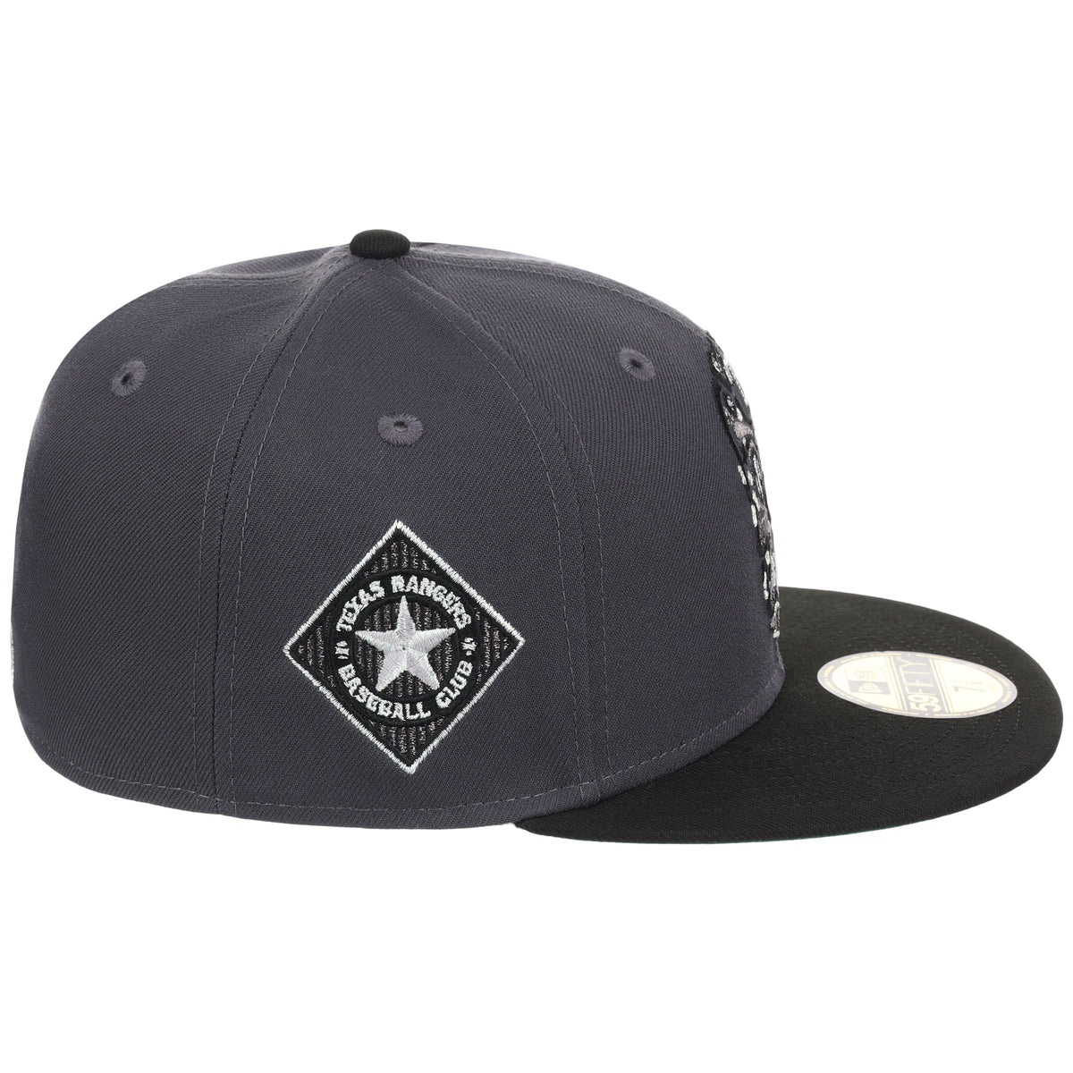 Texas Rangers Dallas Crown the City New Era 59FIFTY (Graphite/Black) – 3