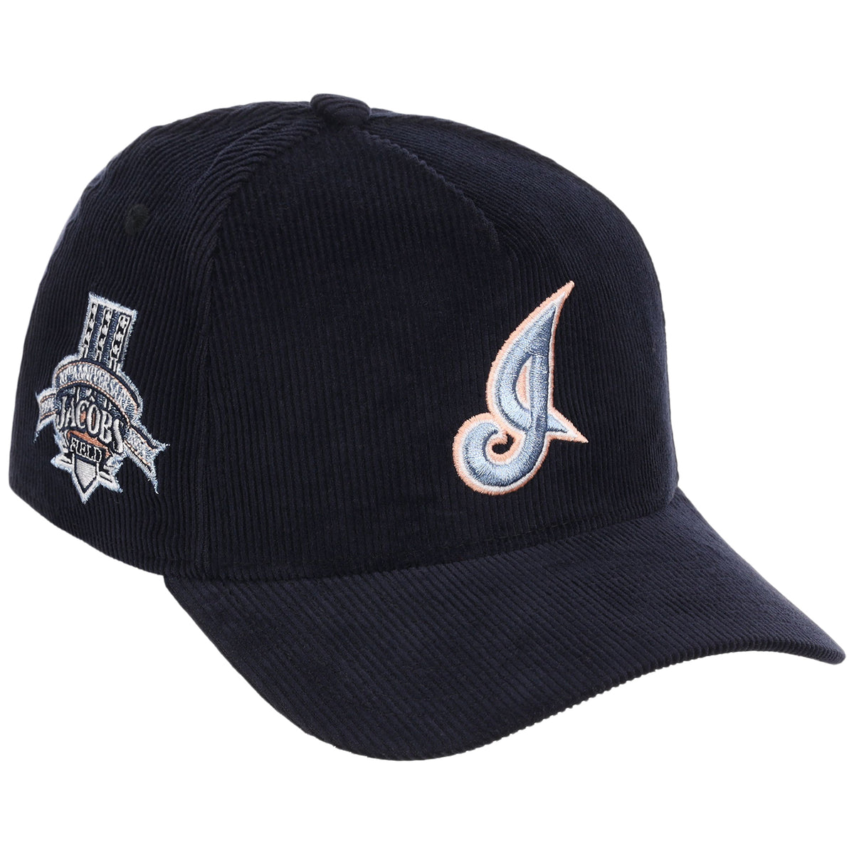 Cleveland Indians MLB Peach Ice Navy Cord New Era 9FORTY A-Frame – 1