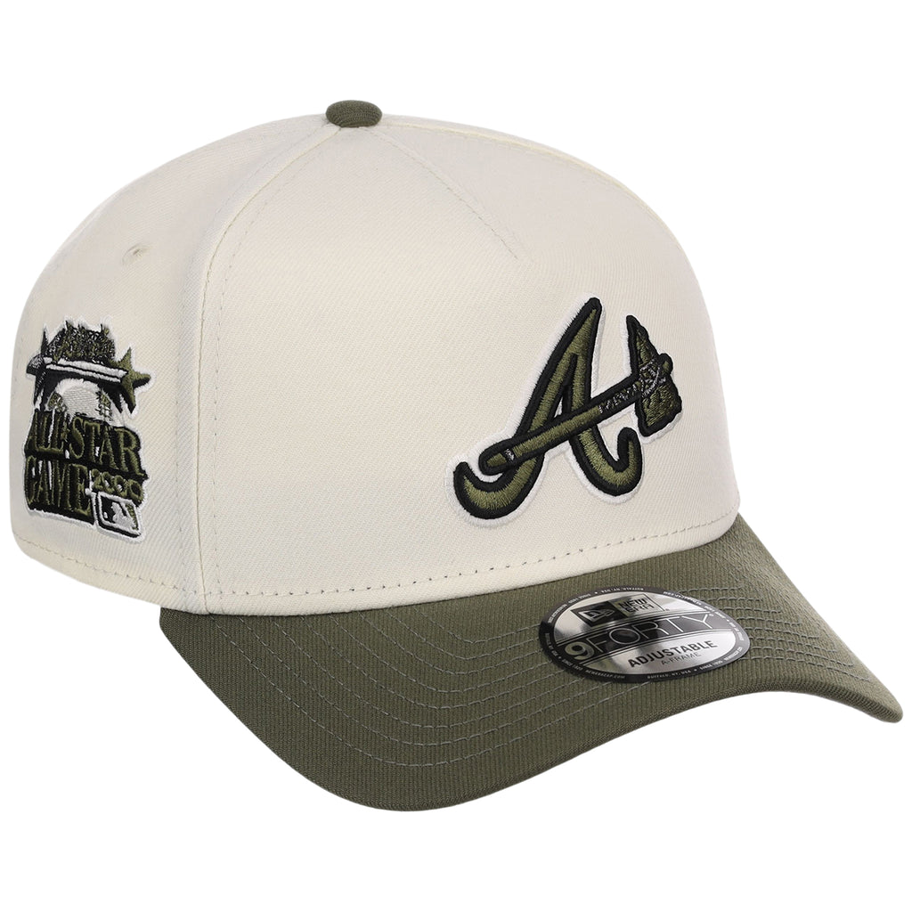Atlanta Braves MLB Chrome Olive New Era 9FORTY