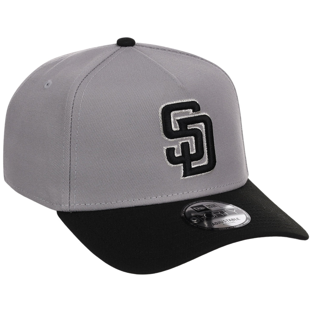 San Diego Padres MLB Gray x Black FASHION CORE New Era 9FORTY A-Frame