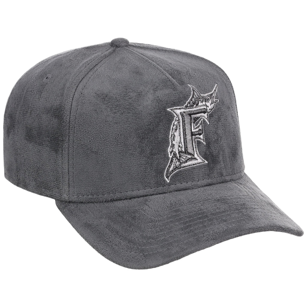 Miami Marlins MLB Gray x Suede FASHION CORE New Era 9FORTY A-Frame