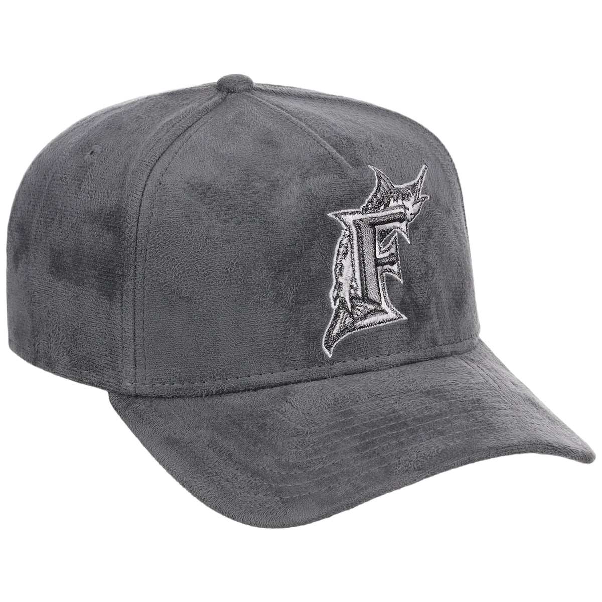 Miami Marlins MLB Gray x Suede FASHION CORE New Era 9FORTY A-Frame