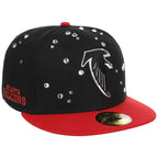 Atlanta Falcons Quavo Georgia Pack Collection - New Era 59FIFTY "Iced Out" (Black/Red)