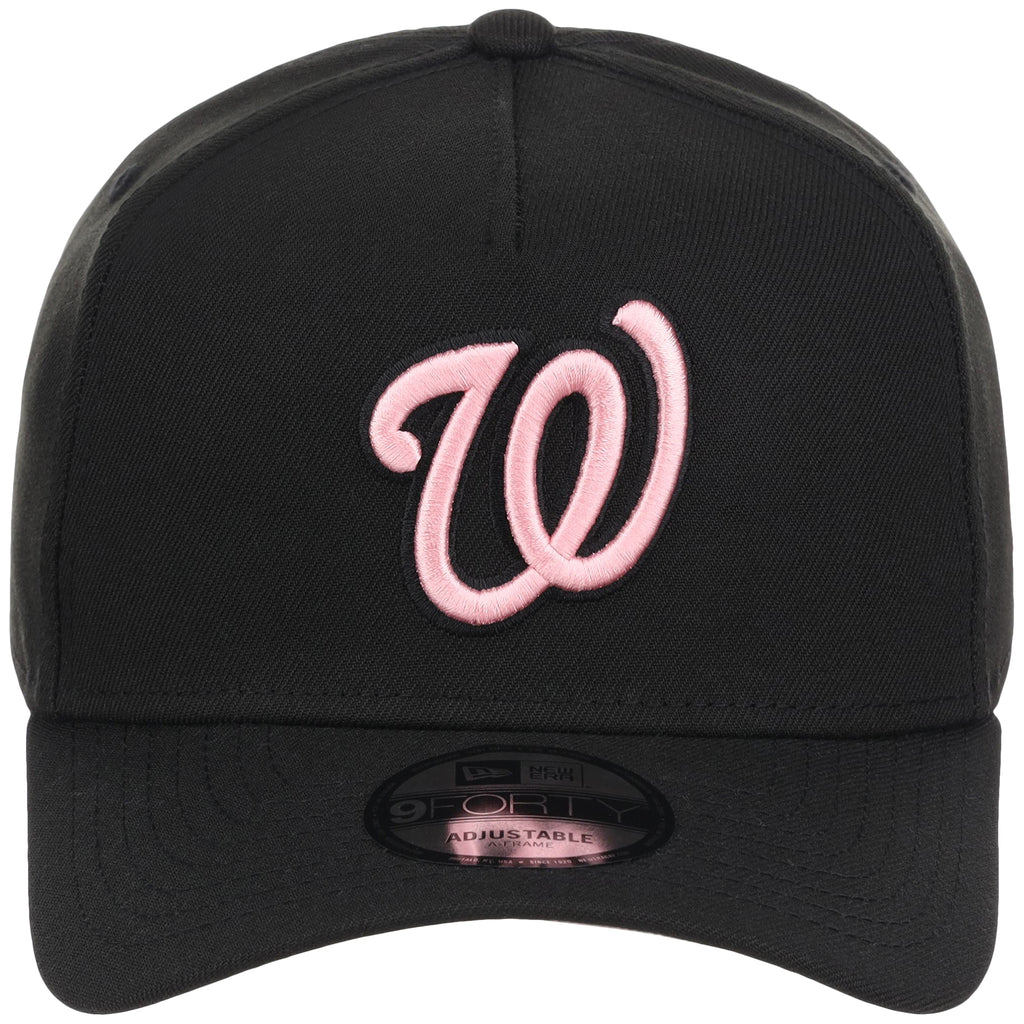 Washington Nationals MLB Black x Pink FASHION CORE New Era 9FORTY A-Frame