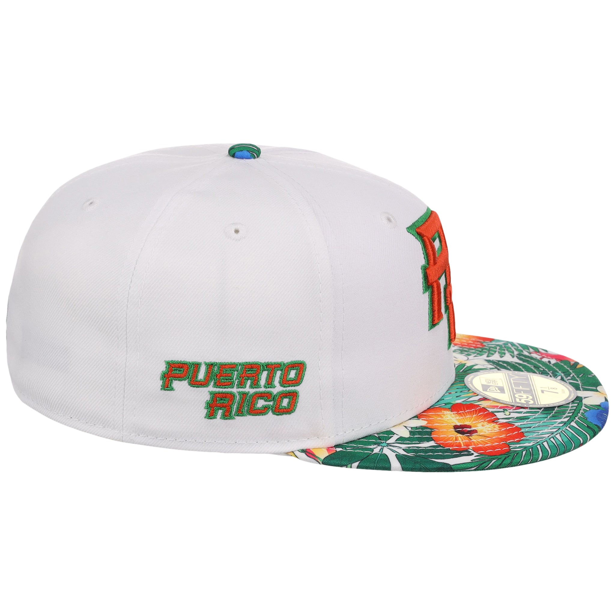 Puerto Rico Crown the Country New Era 59FIFTY (White/Floral)