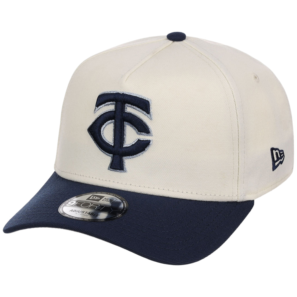 Minnesota Twins MLB Chrome x Navy FASHION CORE New Era 9FORTY A-Frame