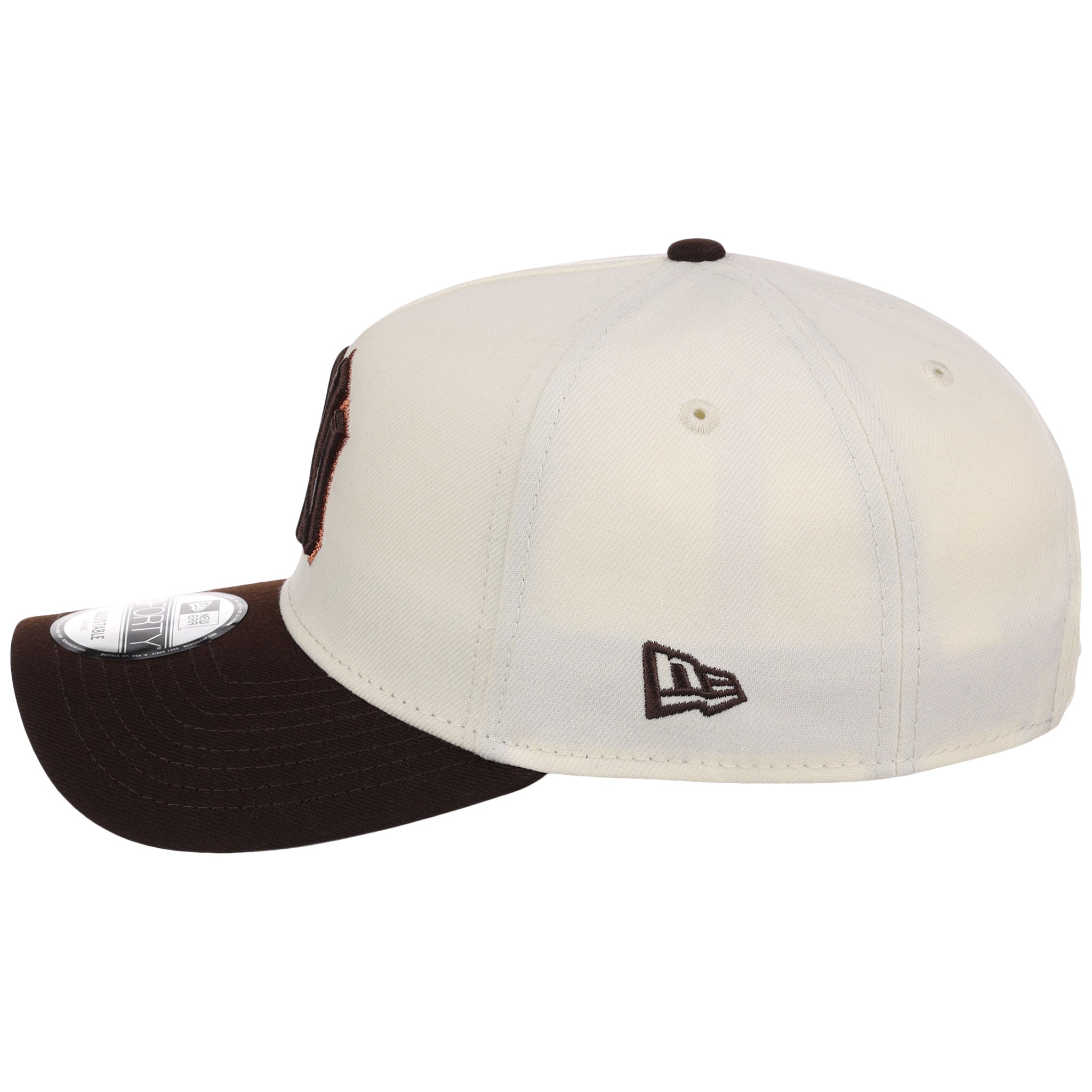 New York Yankees MLB Chrome x Burnt Wood FASHION CORE New Era 9FORTY A-Frame